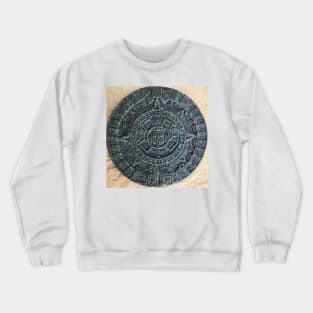 Mayan Calendar / Aztec Sun Stone from Mexico and Central America Crewneck Sweatshirt